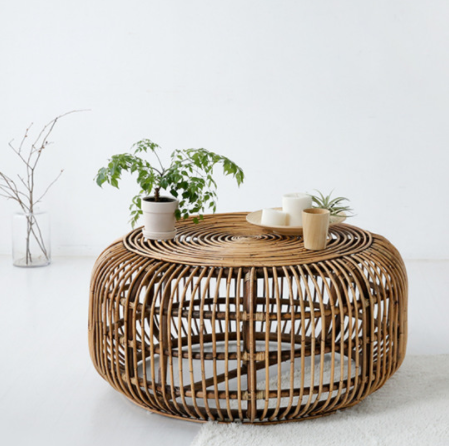 Daisy Garden PP Tray Rattan Basket 3D Model .c4d .max .obj .3ds .fbx .stl .blend 