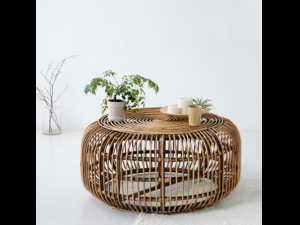 Daisy Garden PP Tray Rattan Basket 3D Model