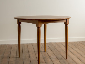Rebecca round wooden table dining 3D Modell