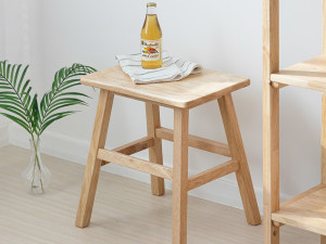 Main wooden stool chair planter stand 3D 모델