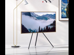 The Frame 163 cm Chamfered White Bezel-Studio Stand Modelo 3D