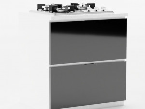 GAS COOKER CABINET 3D मॉडल