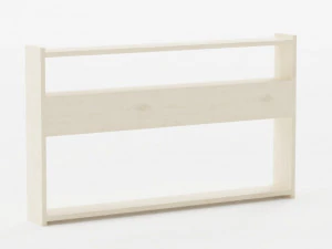 Стіл у щілині за дерев'яним диваном 3D Модель