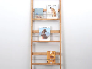 Flat wood magazine rack 3D Model