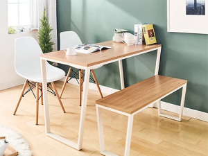 Robe 4 seater bench dining table set 3D Model