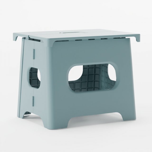Compact Folding Stool Footrest Step 3D 모델 .c4d .max .obj .3ds .fbx .stl .blend