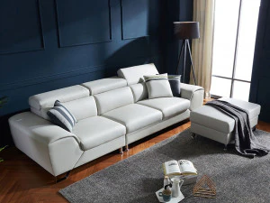 메리 4인 이동 머리받침 가죽소파 3D 모델