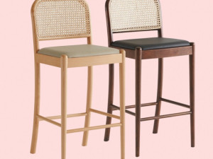 Nadal Rattan Bar Chair Modèle 3D