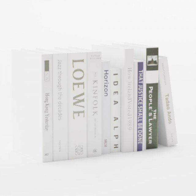 Book 10s 3Dモデル .c4d .max .obj .3ds .fbx .stl .blend 