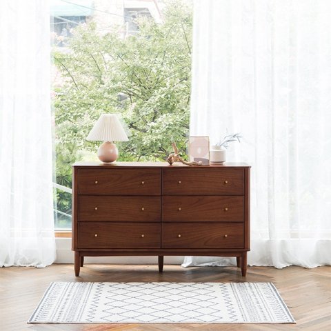 Luad 6 compartment wide chest of drawers Modelo 3D .c4d .max .obj .3ds .fbx .stl .blend 