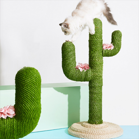 Pet cat stand cactus scratcher 3D Model .c4d .max .obj .3ds .fbx .stl .blend 