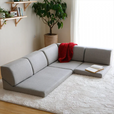 Lily fabric sofa Model 3D .c4d .max .obj .3ds .fbx .stl .blend 