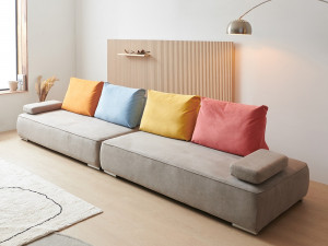 3-seater fabric sofa 3D Model