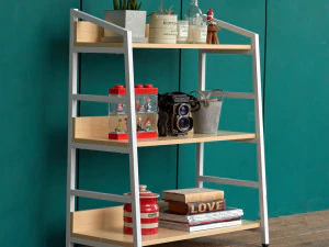 Libreria con scala a 3 gradini Lennon Modello 3D