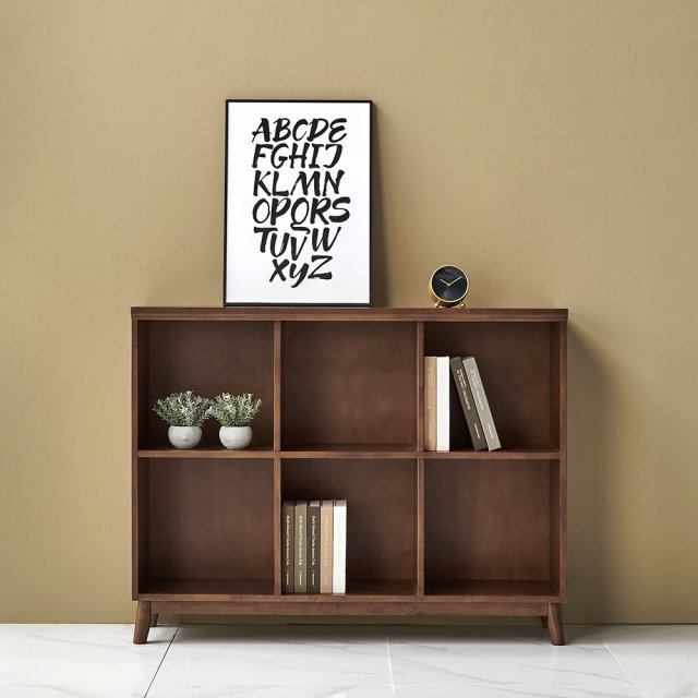 Oteca Solid Wood Bookcase Low 1200 Model 3D .c4d .max .obj .3ds .fbx .stl .blend