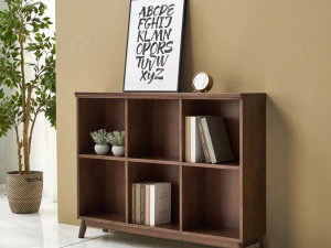 Oteca Solid Wood Bookcase Low 1200 3D Model