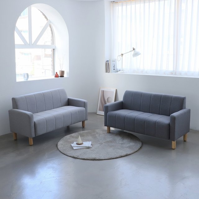 Honi 2 person fabric sofa 3D-Modell .c4d .max .obj .3ds .fbx .stl .blend 