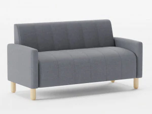 Honi 2 person fabric sofa 3D Model