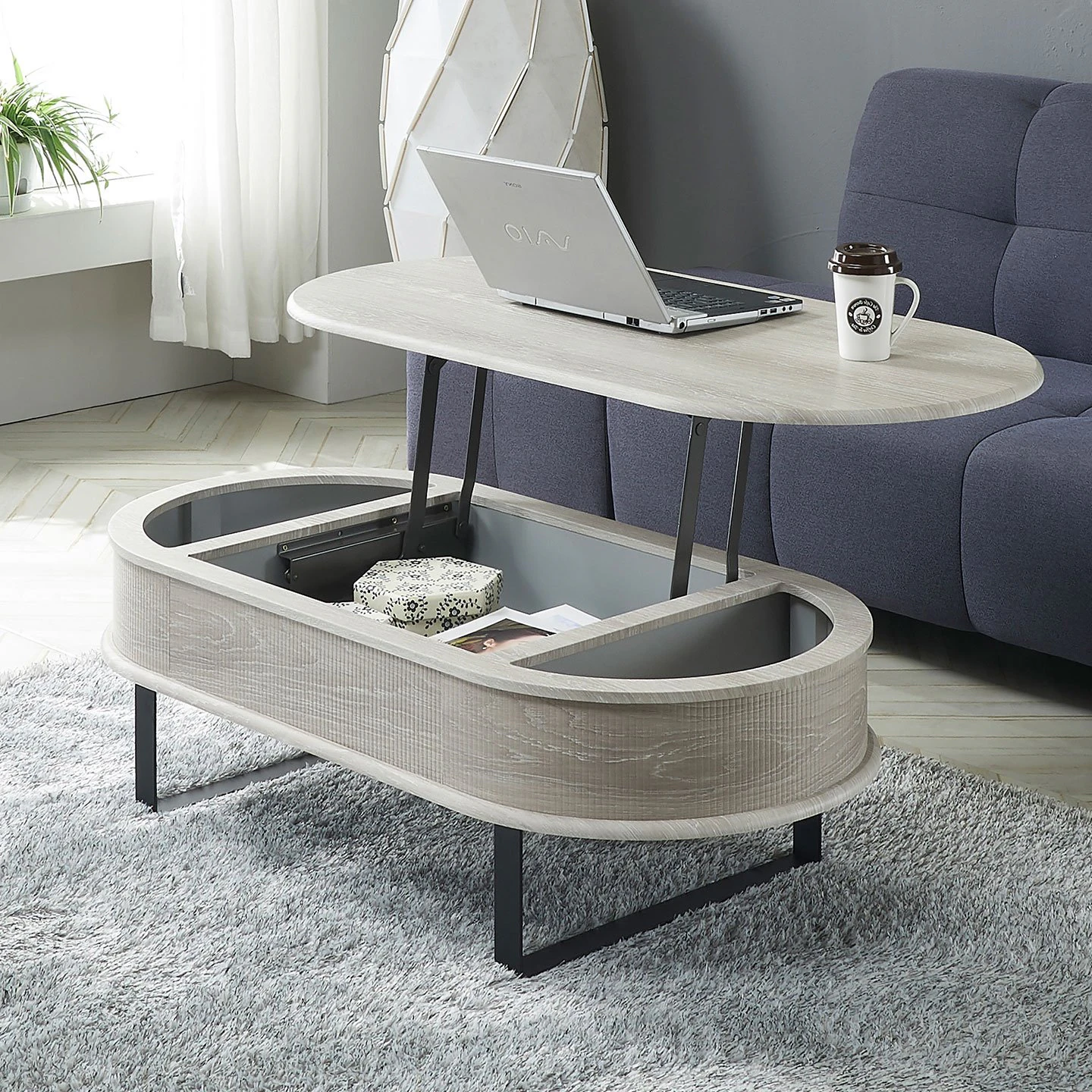 Bridge Living Room Lift Table 1190 3D Model .c4d .max .obj .3ds .fbx .stl .blend 