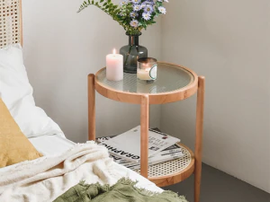 Круглий столик з ротанга бістро 3D Модель