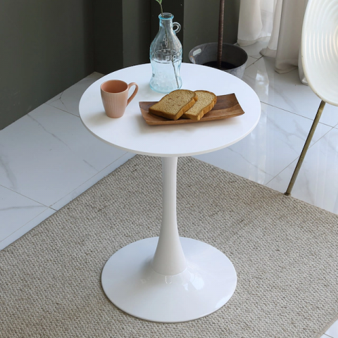 Florence white round table dining table 600 3D Модель .c4d .max .obj .3ds .fbx .stl .blend 