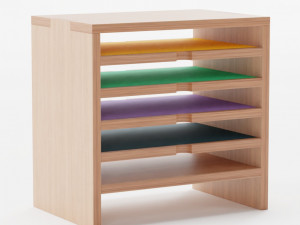 Paper Box Stool 3D Model