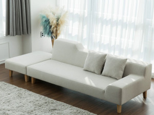 Full Cover Fabric Sofa 3Dモデル