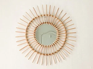 Зеркало из бамбукового ротанга 3D Модель