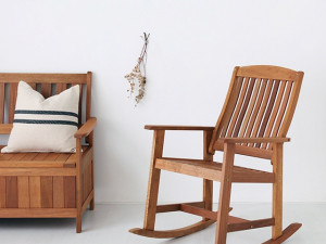 KEMIE Solid Wood Rocking Chair XL18159 3D Modell