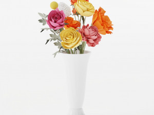 Orange flowe 3D Model