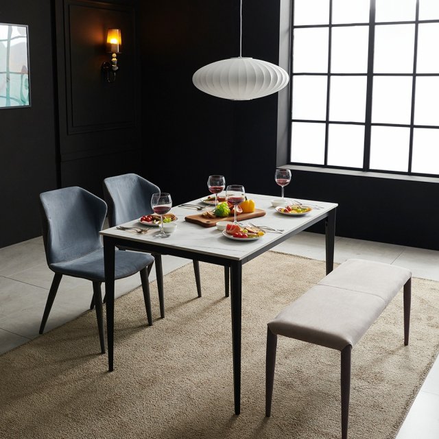 Fancy 12T Tong Ceramic Nordic Dining Table Modèle 3D .c4d .max .obj .3ds .fbx .stl .blend 