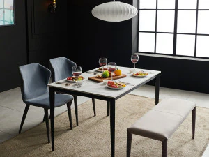 Ausgefallener 12T Tong Keramik-Esstisch im nordischen Stil 3D Modell