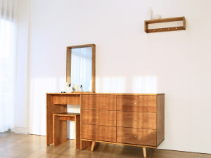 Brownie Wood Dressing Table 3D Model