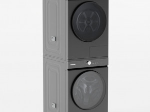 Washing machine WF21DV17VVL Black Modelo 3D