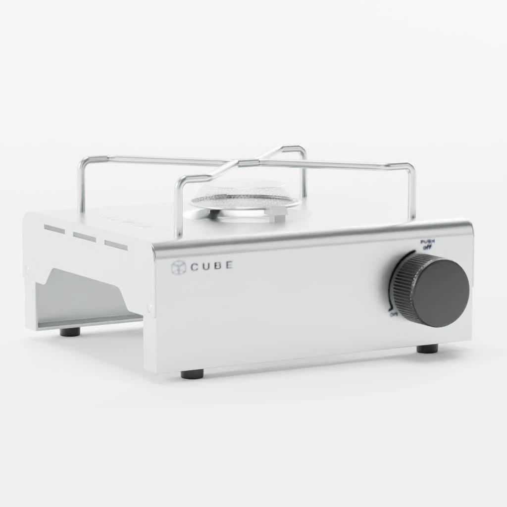 Cube gas stove 3D Model .c4d .max .obj .3ds .fbx .stl .blend