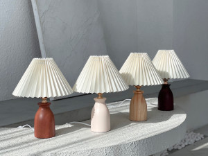 Cozy Wood Pleated Stage Stand 3D Model