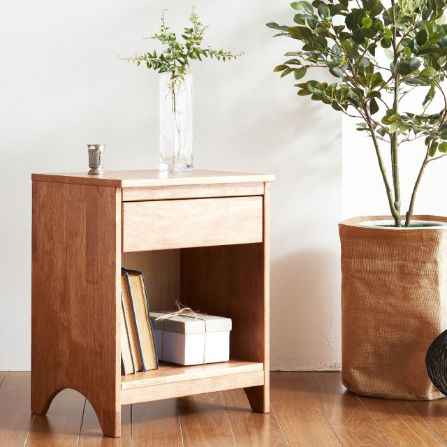 Bell rubber simple solid wood mini bedside 3D 模型 .c4d .max .obj .3ds .fbx .stl .blend 