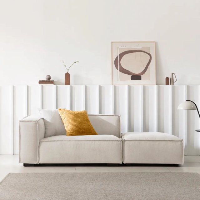 Style Clean Washable Fabric Sofa 3D Модель .c4d .max .obj .3ds .fbx .stl .blend 