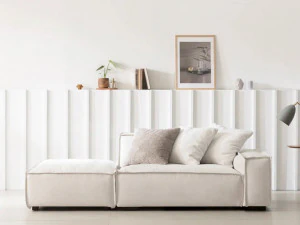 Style Clean Washable Fabric Sofa 3D Model