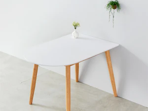 1200 White Semicircle HPL Table 3D Model