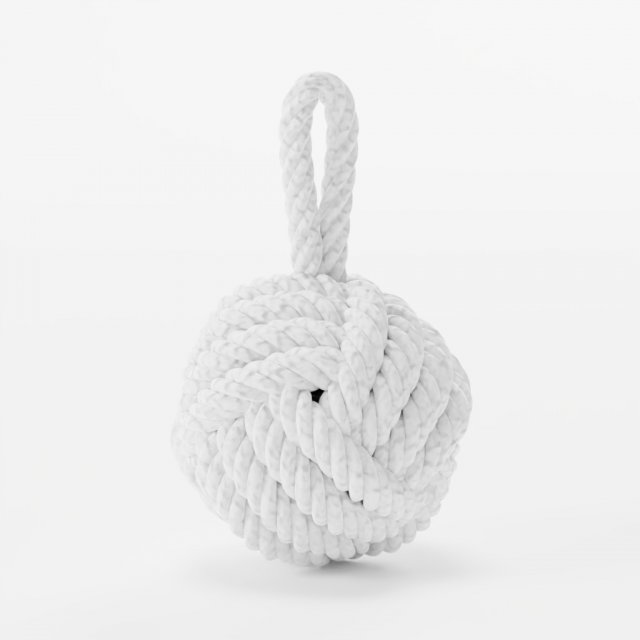 Rope door stopper 3D Model .c4d .max .obj .3ds .fbx .stl .blend 