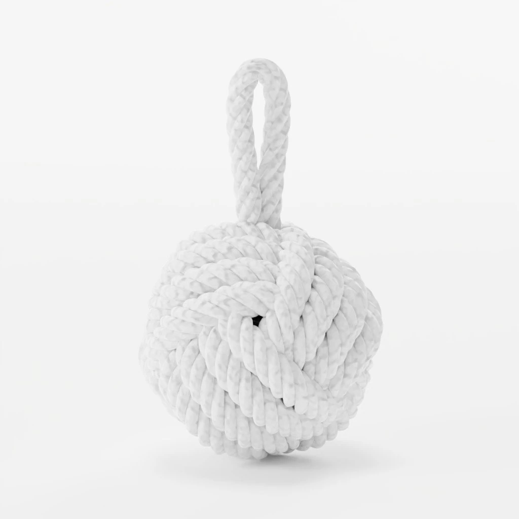 Rope door stopper 3D Model .c4d .max .obj .3ds .fbx .stl .blend 