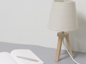 Moody wood table lighting mood stage stand 3D 模型