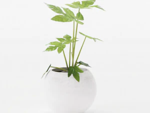 Armen en bomen 3D Model