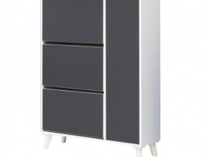 Clamshell apartment entrance shoe cabinet 900 3D Модель