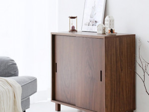 SHOLID Sliding 2-Door Storage Cabinet Solid 3D Model