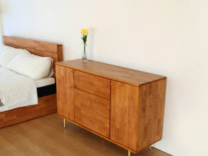 Brownie gold console type wooden cabinet 1200 3D Model