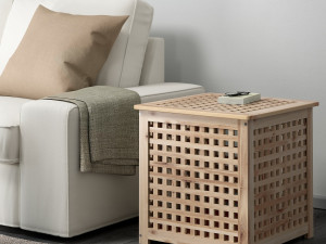 HOL Hall Wood Sofa Side Table Modelo 3D