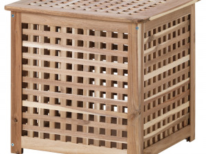 HOL Hall Wood Sofa Side Table Modelo 3D