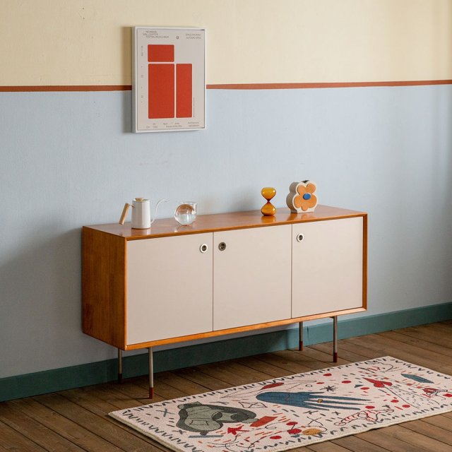 Martin solid wood sideboard 3D Model .c4d .max .obj .3ds .fbx .stl .blend 